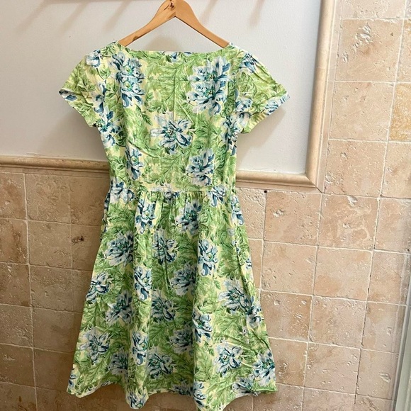 Green Floral Dress - Picture 5 of 6